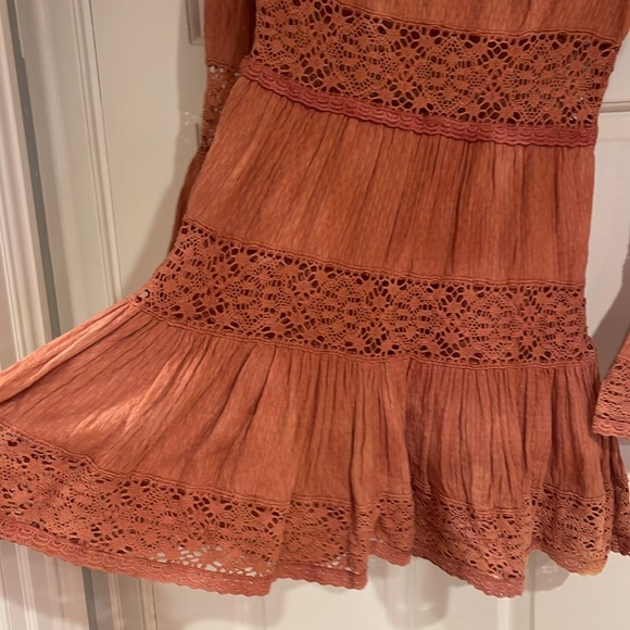 Free People lace and subtle tie-dye dress - Picture 3 of 12